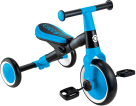 Велосипед-беговел Globber LEARNING TRIKE 2 в 1 (2025) голубой