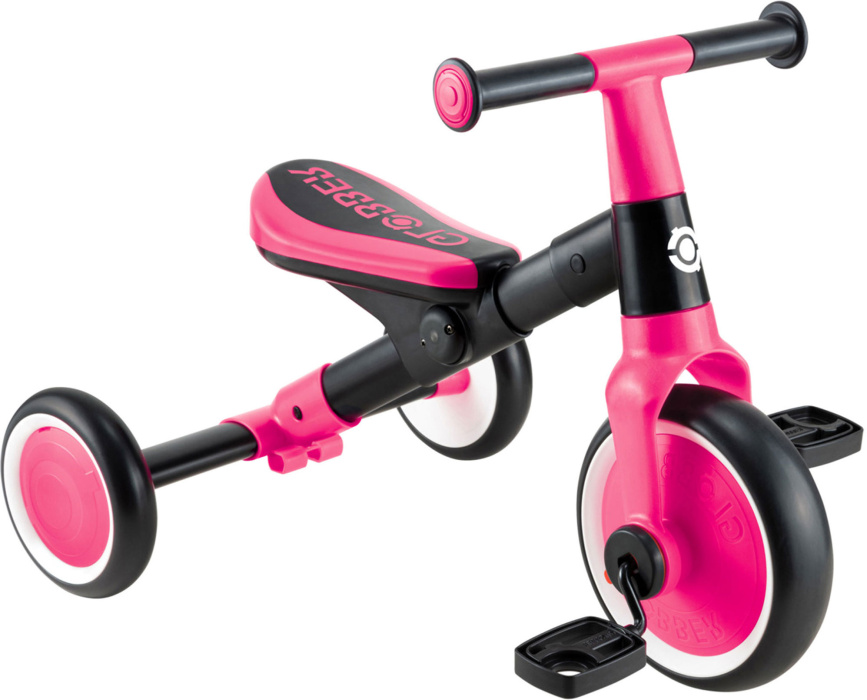 Беговел Globber LEARNING TRIKE 2 в 1 (2024) розовый