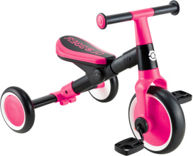 Беговел Globber LEARNING TRIKE 2 в 1 (2024) розовый