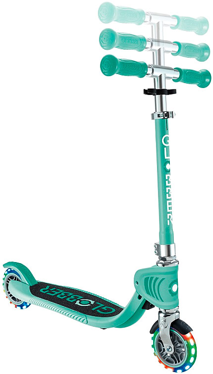 Самокат Globber FLOW 125 FOLDABLE JUNIOR LIGHTS (2025) мятный