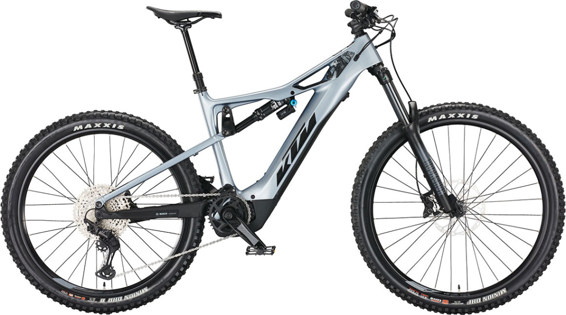 Электровелосипед KTM MACINA KAPOHO PRO (2023) Azzurro Silver-Black