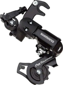 Переключатель задний SHIMANO Tourney FT35 короткая лапка 6/7 ск крепление на ось