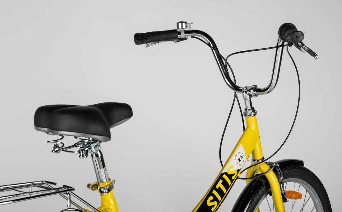 Велосипед SITIS POINT 7sp 24" (2024) Yellow-Black-White