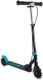 Самокат Globber FLOW ELEMENT JUNIOR LIGHTS черно-бирюзовый