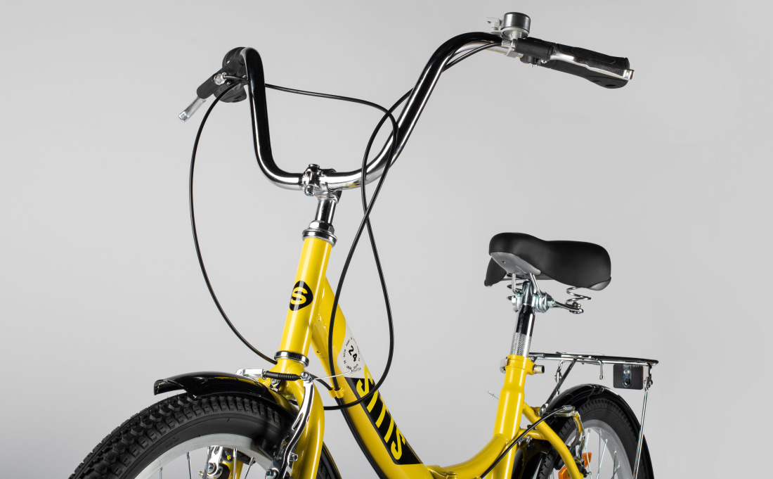 Велосипед SITIS POINT 7sp 24" (2024) Yellow-Black-White