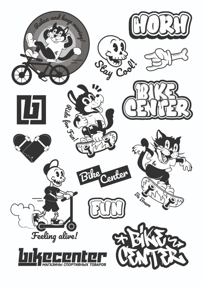 Стикеры наклейки Bike Centre