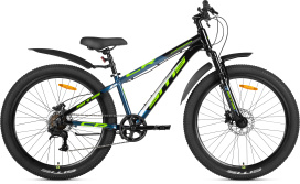 Велосипед SITIS CROSSER 7SP HD 26" (2025) Black-Blue-Green