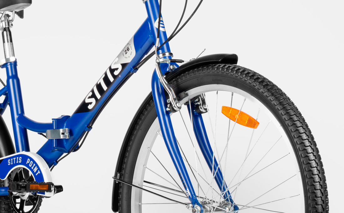 Велосипед SITIS POINT 7sp 26" (2024) Grey-Black-Navy