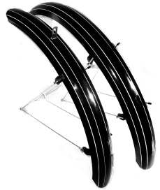 Крылья BIKMEN 29"x75 мм SP-75A металлопластик черный