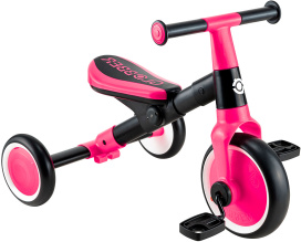 Велосипед-беговел Globber LEARNING TRIKE 2 в 1 (2025) розовый