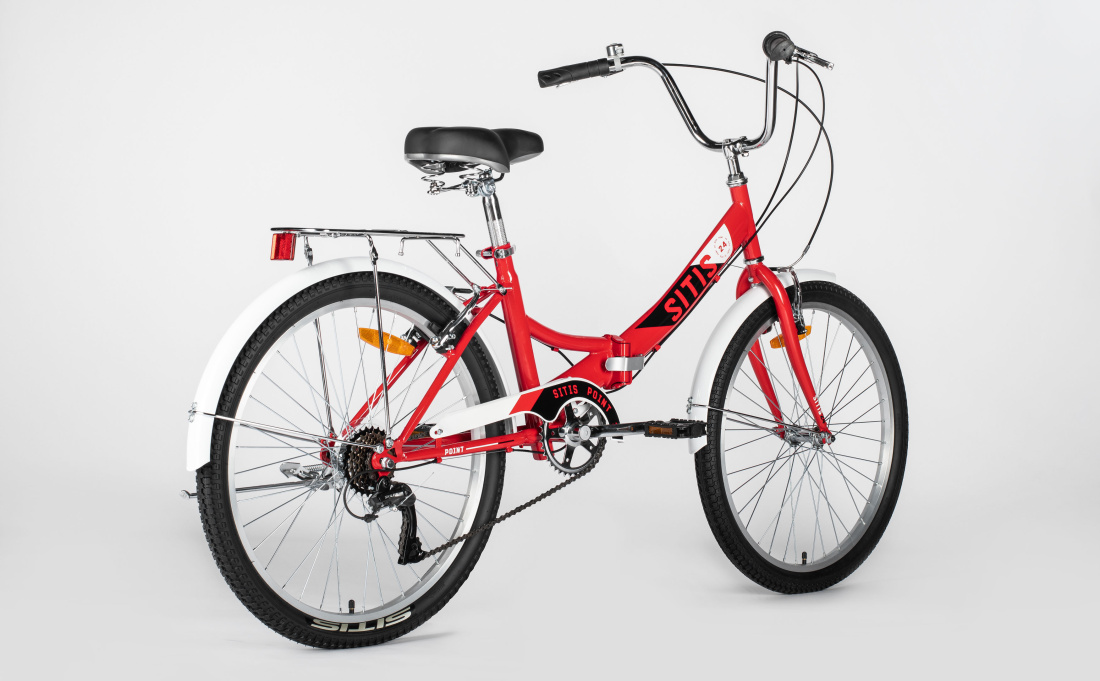 Велосипед SITIS POINT 7sp 24" (2024) Red-Black-White