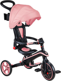 Велосипед-беговел Globber TRIKE EXPLORER FOLDABLE 4 в 1 (2025) пастельно-розовый