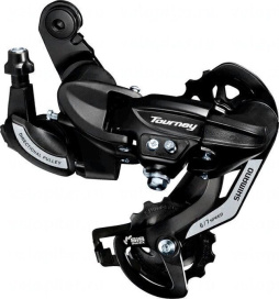 Переключатель задний SHIMANO Tourney RD-TY500, 6/7, крепление на петух,без/уп