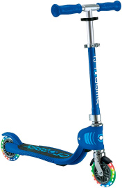 Самокат Globber FLOW 125 FOLDABLE JUNIOR LIGHTS синий