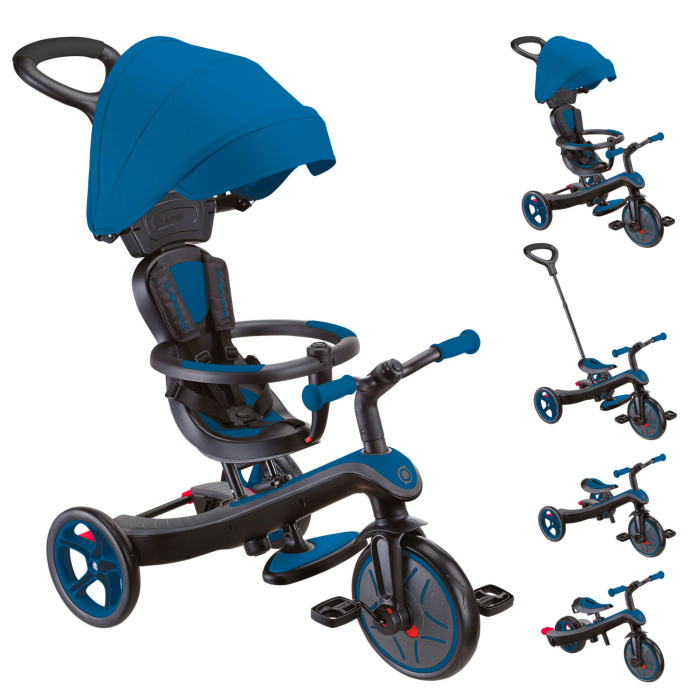 Велосипед-беговел Globber TRIKE EXPLORER 4 в 1 синий